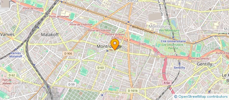 localisation de l'entreprise MONSIEUR SMAIL CHEBAH  MONTROUGE