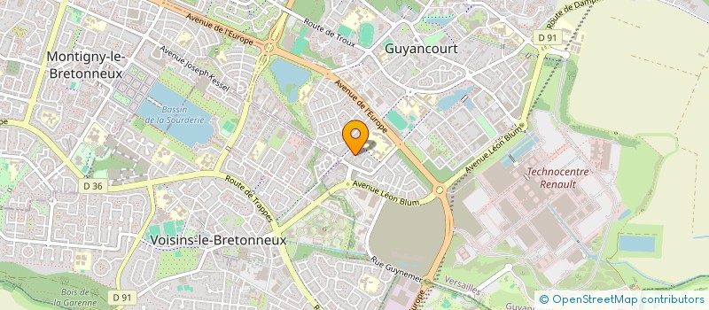 localisation de l'entreprise MONSIEUR SMAIL DIFALLAH  GUYANCOURT