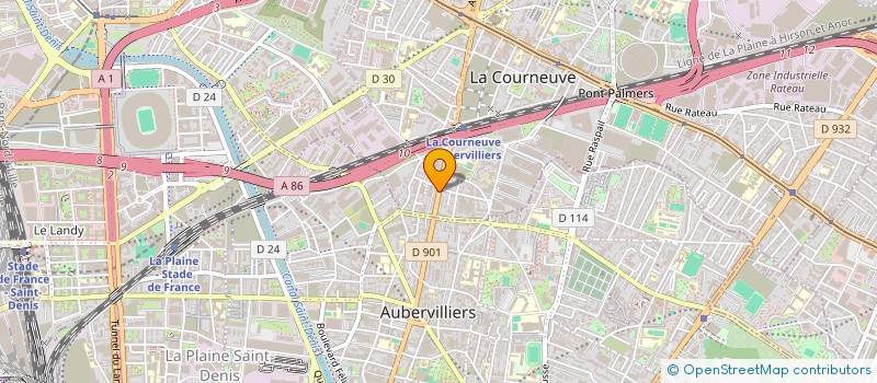 localisation de l'entreprise MONSIEUR SMAIL HOCINA à LA COURNEUVE