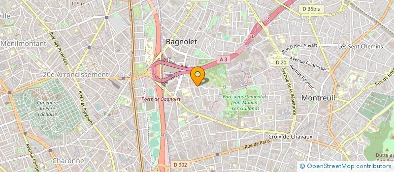 localisation de l'entreprise MONSIEUR SMAIL KAIS à BAGNOLET