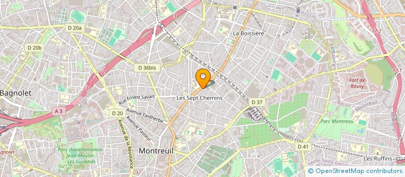 localisation de l'entreprise MONSIEUR SMAIL OUADAHI à MONTREUIL