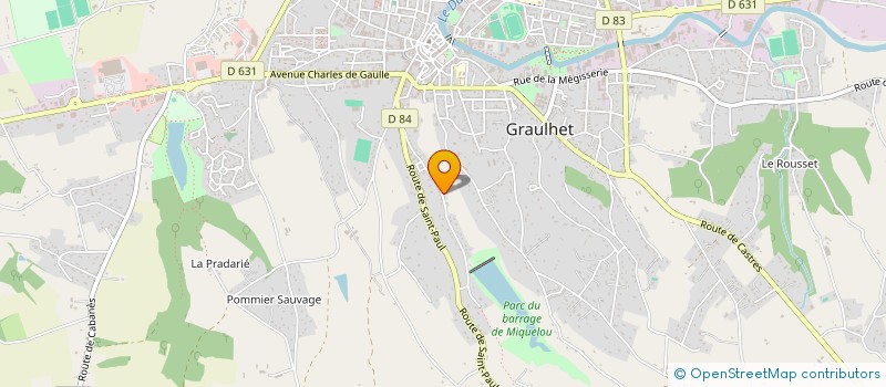 localisation de l'entreprise MONSIEUR SMAIL RADDI  GRAULHET