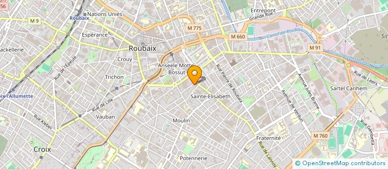 localisation de l'entreprise MONSIEUR SMAIL REDDAA  ROUBAIX