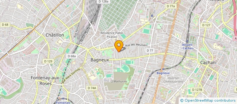 localisation de l'entreprise MONSIEUR SMAIME OUAIL  BAGNEUX