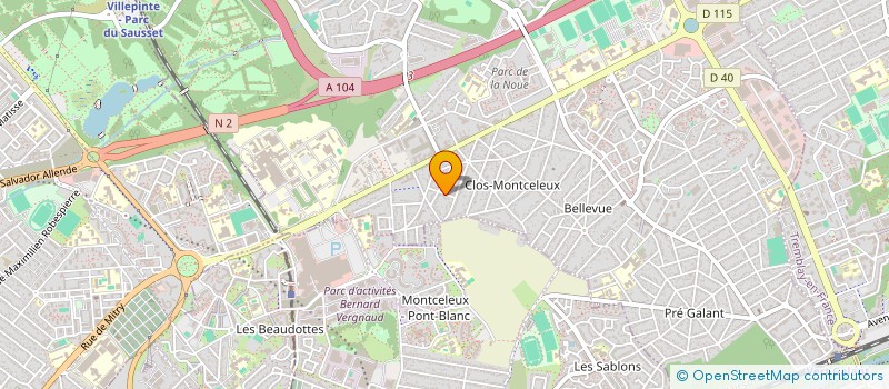 localisation de l'entreprise MONSIEUR SMAIN BENALI  VILLEPINTE