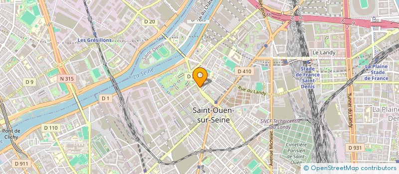 localisation de l'entreprise MONSIEUR SMAIN HADDED à SAINT-OUEN-SUR-SEINE