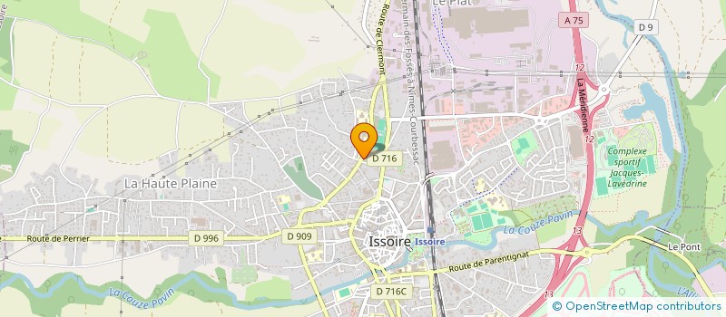 localisation de l'entreprise MONSIEUR SMAIN HADJOUTI à ISSOIRE