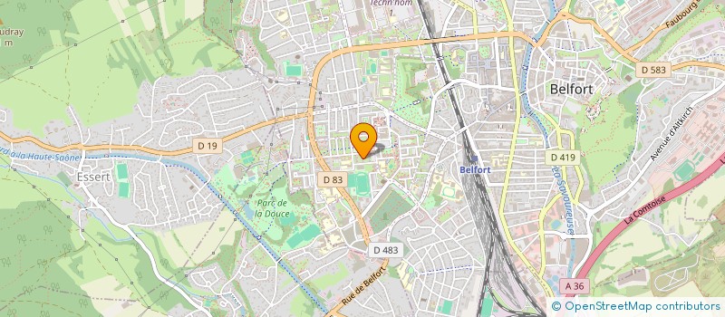 localisation de l'entreprise MONSIEUR SMAIN LADDI  BELFORT