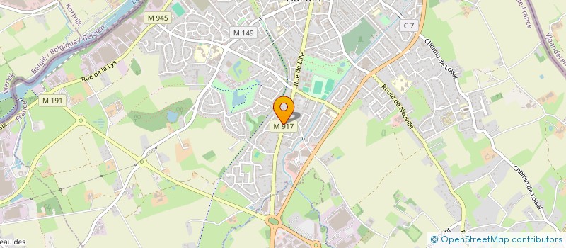 localisation de l'entreprise MONSIEUR SMAIN MADANI  HALLUIN