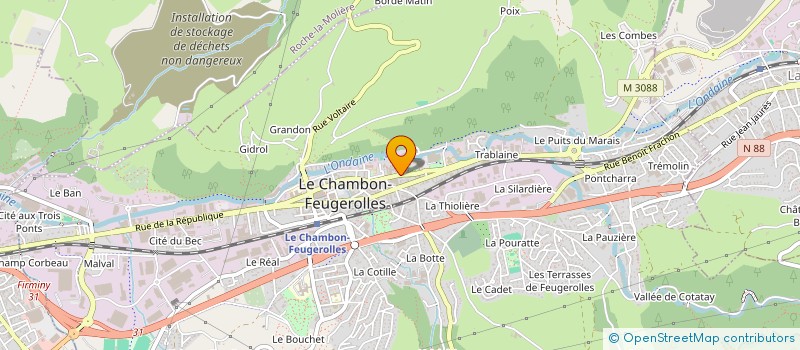 localisation de l'entreprise MONSIEUR SMAIN RABEHI à LE CHAMBON-FEUGEROLLES