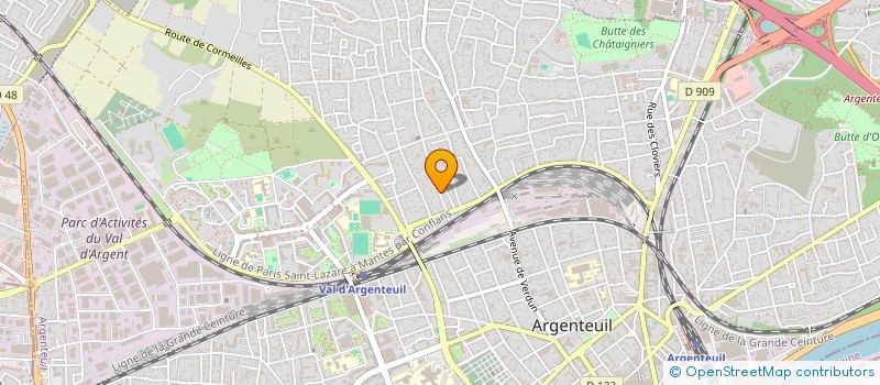 localisation de l'entreprise MONSIEUR SMAINE SELLAH  ARGENTEUIL