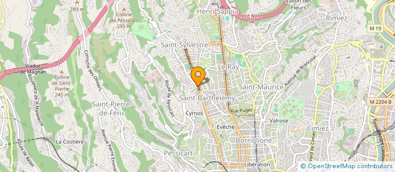 localisation de l'entreprise MONSIEUR SMAJO HODZA à NICE