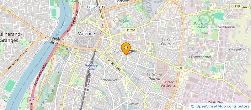 localisation de l'entreprise MONSIEUR SMBAT ASOYAN à VALENCE
