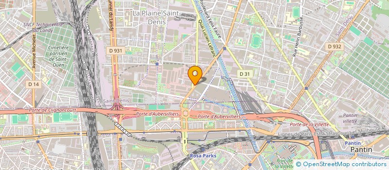 localisation de l'entreprise MONSIEUR SNC AZAD SOBUZ  AUBERVILLIERS