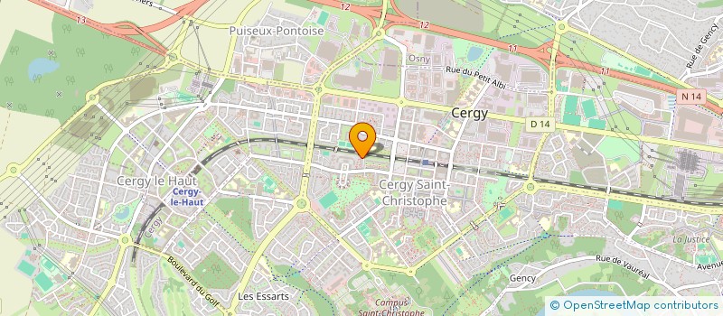 localisation de l'entreprise MONSIEUR SNC EWANDO LIKWOTO  CERGY