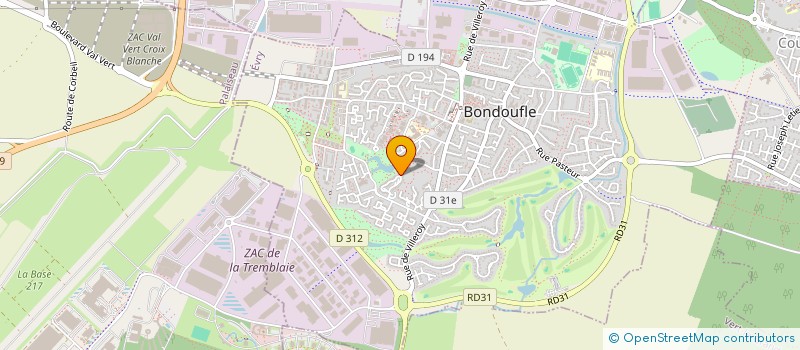 localisation de l'entreprise MONSIEUR SNC MBELE MEVOA  BONDOUFLE