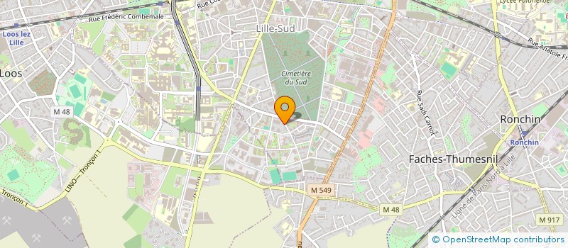 localisation de l'entreprise MONSIEUR SNC NGBANZO DJOBO à LILLE