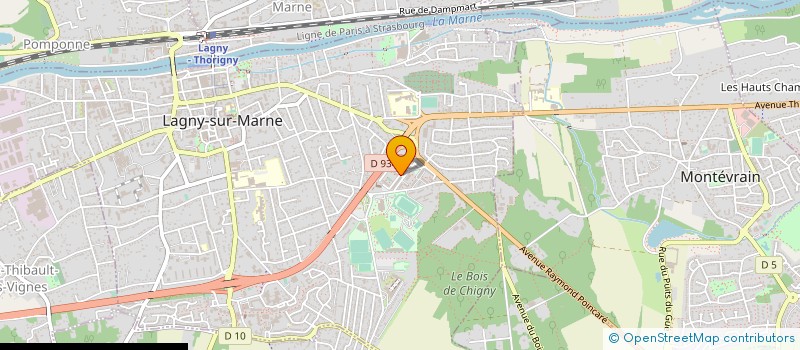 localisation de l'entreprise MONSIEUR SNC NTOYA MULAJ  LAGNY-SUR-MARNE