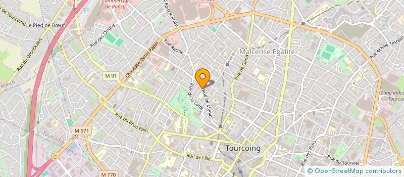 localisation de l'entreprise MONSIEUR SNC TAMBE TAKU  TOURCOING