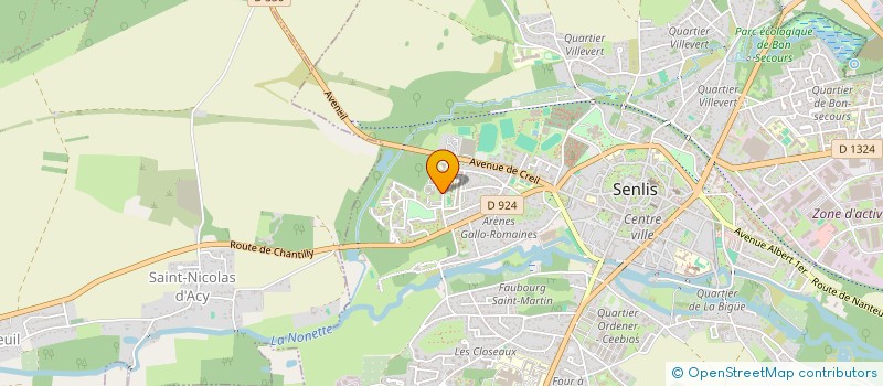 localisation de l'entreprise MONSIEUR SNC UMER DRAZ  SENLIS