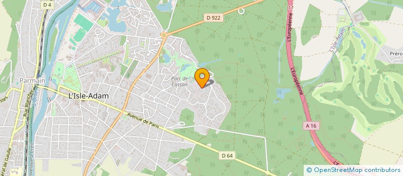 localisation de l'entreprise MONSIEUR SOAN BRUET--PEDRO  L'ISLE-ADAM