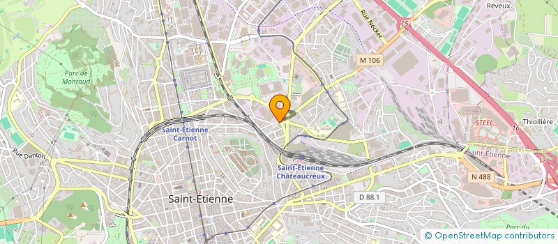 localisation de l'entreprise MONSIEUR SOBHI ADAM OMER  SAINT-ETIENNE