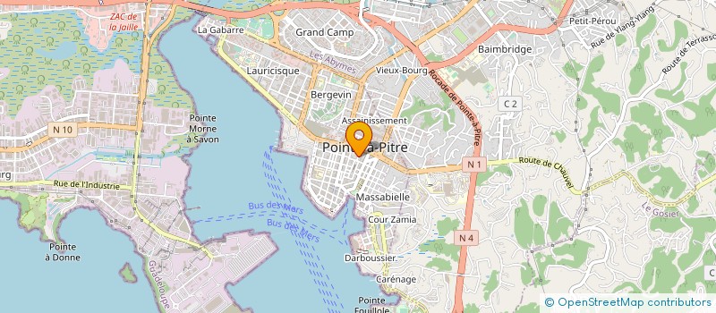 localisation de l'entreprise MONSIEUR SOCRATE TACITA à POINTE A PITRE