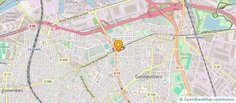 localisation de l'entreprise MONSIEUR SOFIAN AMEUR  GENNEVILLIERS