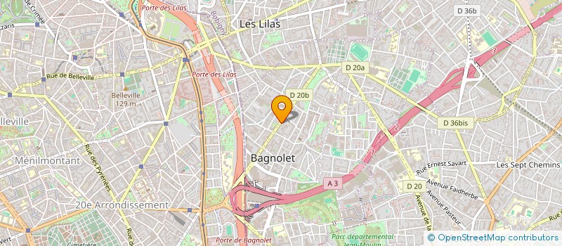 localisation de l'entreprise MONSIEUR SOFIAN AUBRAH à BAGNOLET