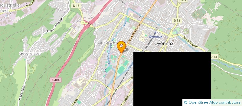 localisation de l'entreprise MONSIEUR SOFIAN BEN AISSA à OYONNAX