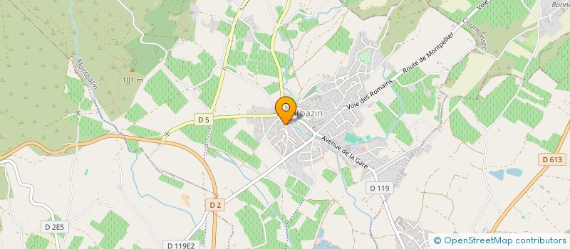 localisation de l'entreprise MONSIEUR SOFIAN BLANLUET à MONTBAZIN