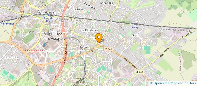 localisation de l'entreprise MONSIEUR SOFIAN BOUABBOUZ  VILLENEUVE-D'ASCQ