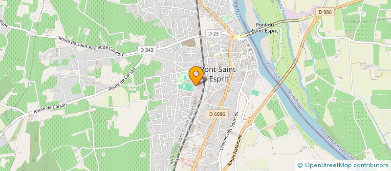 localisation de l'entreprise MONSIEUR SOFIAN BOUARFA à PONT-SAINT-ESPRIT