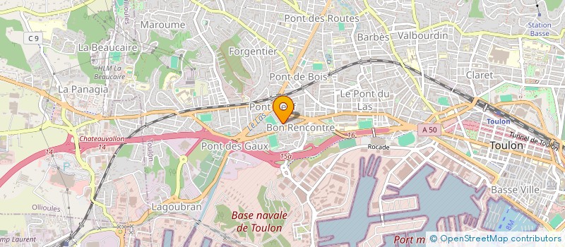 localisation de l'entreprise MONSIEUR SOFIAN BOUCHAMA  TOULON