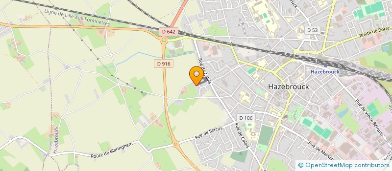 localisation de l'entreprise MONSIEUR SOFIAN CHAFCHAF  HAZEBROUCK