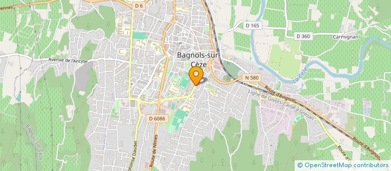 localisation de l'entreprise MONSIEUR SOFIAN EL A'YISY  BAGNOLS-SUR-CEZE