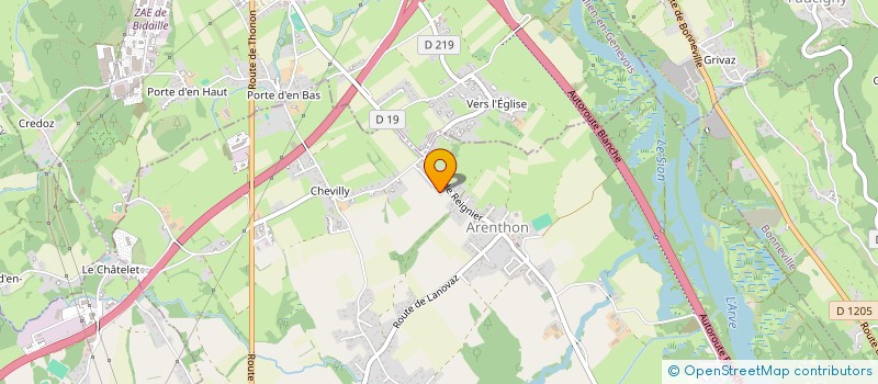 localisation de l'entreprise MONSIEUR SOFIAN LEBADA  ARENTHON