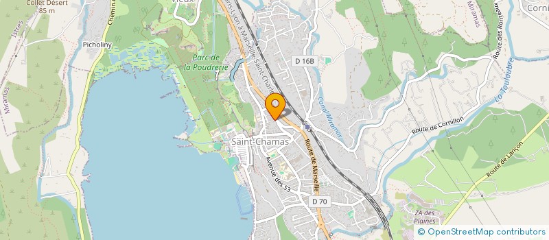 localisation de l'entreprise MONSIEUR SOFIAN MOSBAH  SAINT CHAMAS