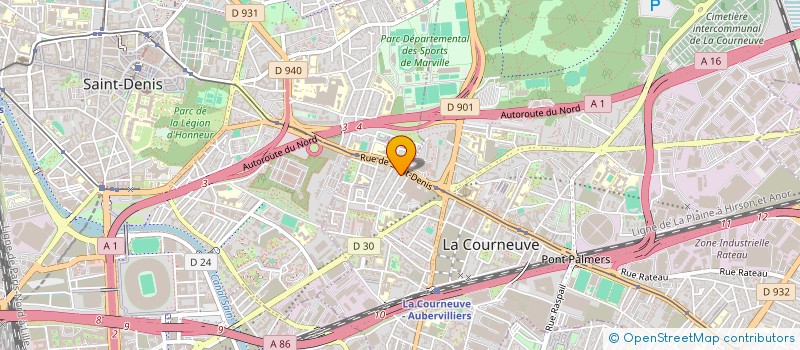 localisation de l'entreprise MONSIEUR SOFIANE ADJAOUDI à LA COURNEUVE