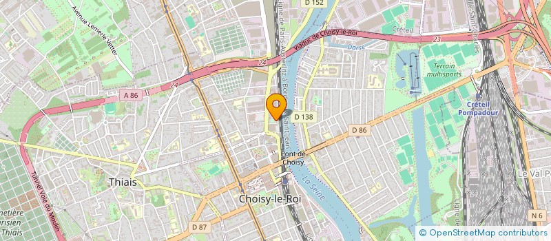 localisation de l'entreprise MONSIEUR SOFIANE AIDEL  CHOISY-LE-ROI