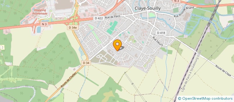 localisation de l'entreprise MONSIEUR SOFIANE BAKHIS  CLAYE-SOUILLY