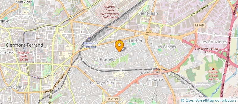 localisation de l'entreprise MONSIEUR SOFIANE BEKKAL  CLERMONT-FERRAND