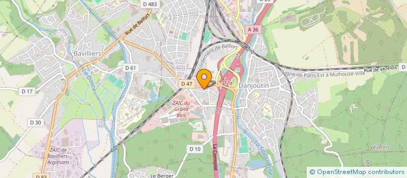 localisation de l'entreprise MONSIEUR SOFIANE BENADJILA à DANJOUTIN