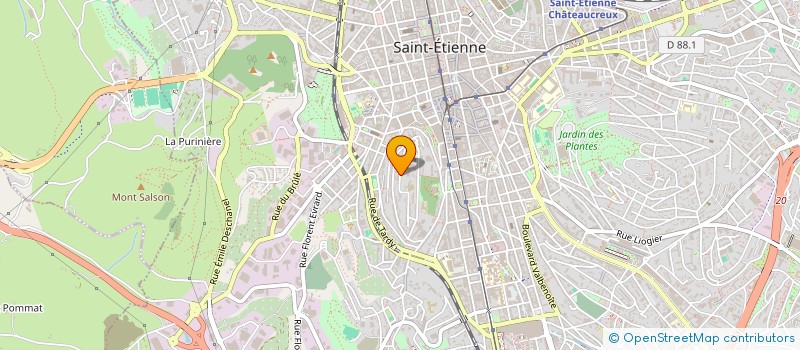 localisation de l'entreprise MONSIEUR SOFIANE BENDAOUD  SAINT-ETIENNE