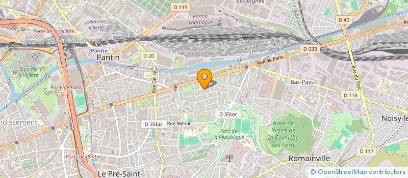 localisation de l'entreprise MONSIEUR SOFIANE BENNABI  PANTIN