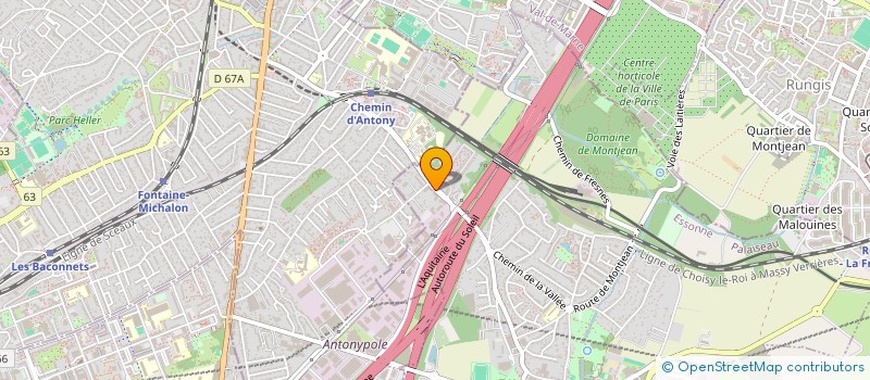 localisation de l'entreprise MONSIEUR SOFIANE BENNIS  WISSOUS