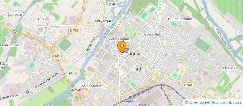 localisation de l'entreprise MONSIEUR SOFIANE BENOIT à COGNAC