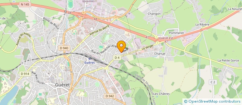 localisation de l'entreprise MONSIEUR SOFIANE BENSAAD à GUERET