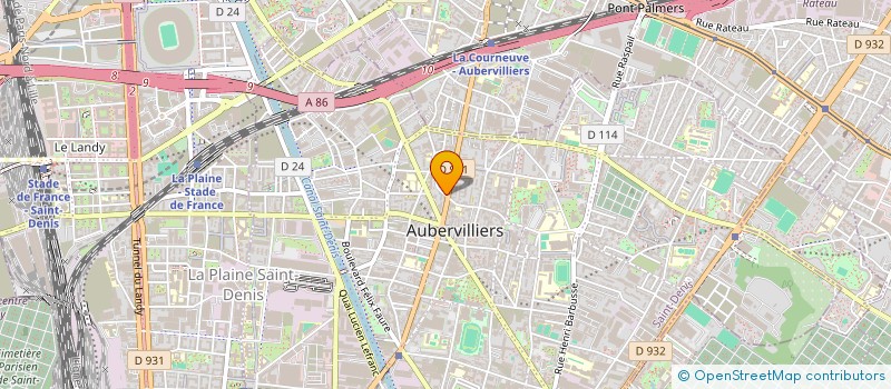 localisation de l'entreprise MONSIEUR SOFIANE BLED  AUBERVILLIERS