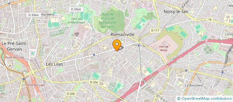 localisation de l'entreprise MONSIEUR SOFIANE BOUFRAINE à ROMAINVILLE